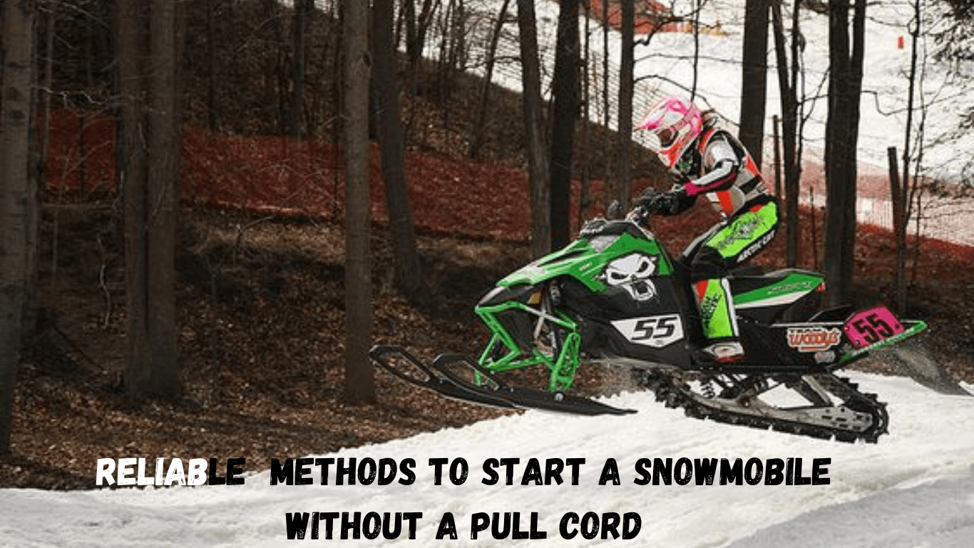 How to start a snowmobile without a pull cord