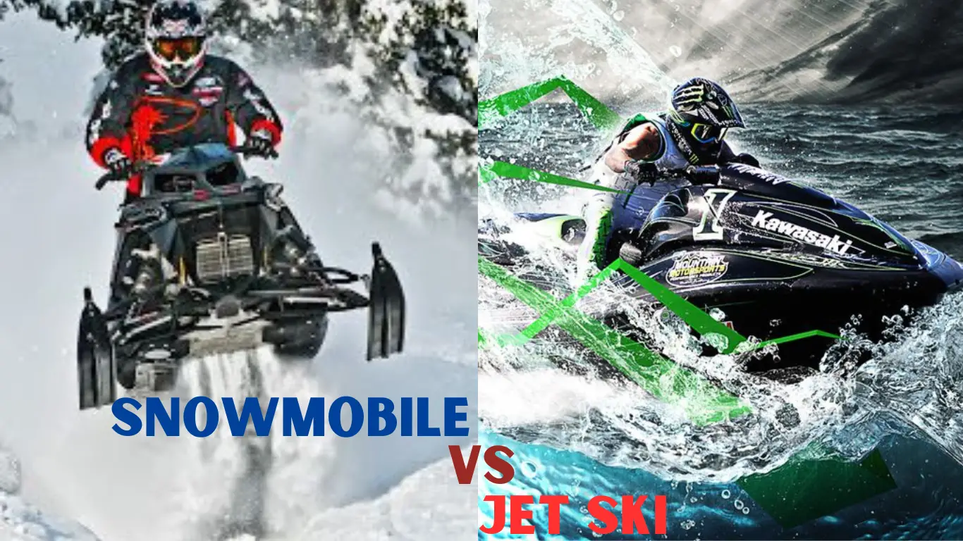 Snowmobile vs jet ski