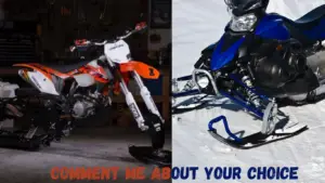 snow bike vs snowmobile