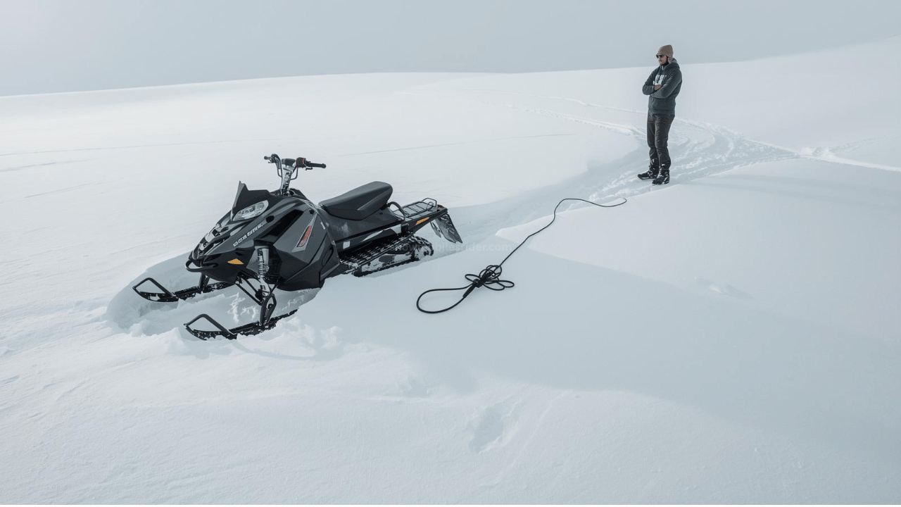 how to start a snowmobile with a broken pull cord